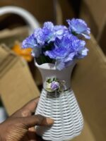 OYINKANSOLA VASE POTTED FLOWER HOME AND OFFICE DECOR WITH DOUBLE FLOWER 19📌📌 - Image 3