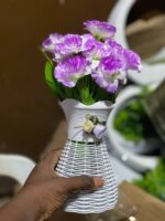 OYINKANSOLA VASE POTTED FLOWER HOME AND OFFICE DECOR WITH DOUBLE FLOWER 19📌📌