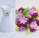 ARIKE POTTED PLANT HOME AND OFFICE DECOR WITH DOUBLE FLOWER 2