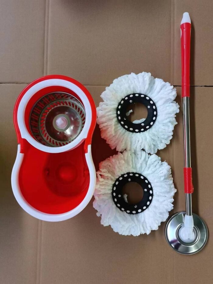 2IN1 MAGIC 360 DEGREE WASH AND DRY MOP BUCKET SET SX-3001(Comes in a color box)COMES WITH:
IRON INNER
2 FIBRE MOP HEAD - Image 4