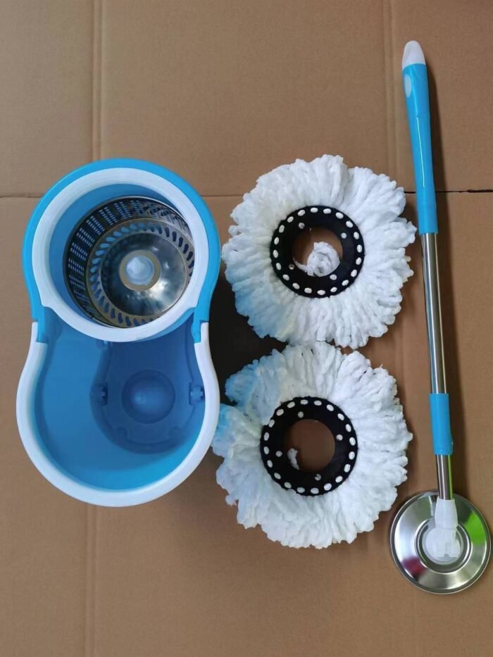 2IN1 MAGIC 360 DEGREE WASH AND DRY MOP BUCKET SET SX-3001(Comes in a color box)COMES WITH:
IRON INNER
2 FIBRE MOP HEAD - Image 6