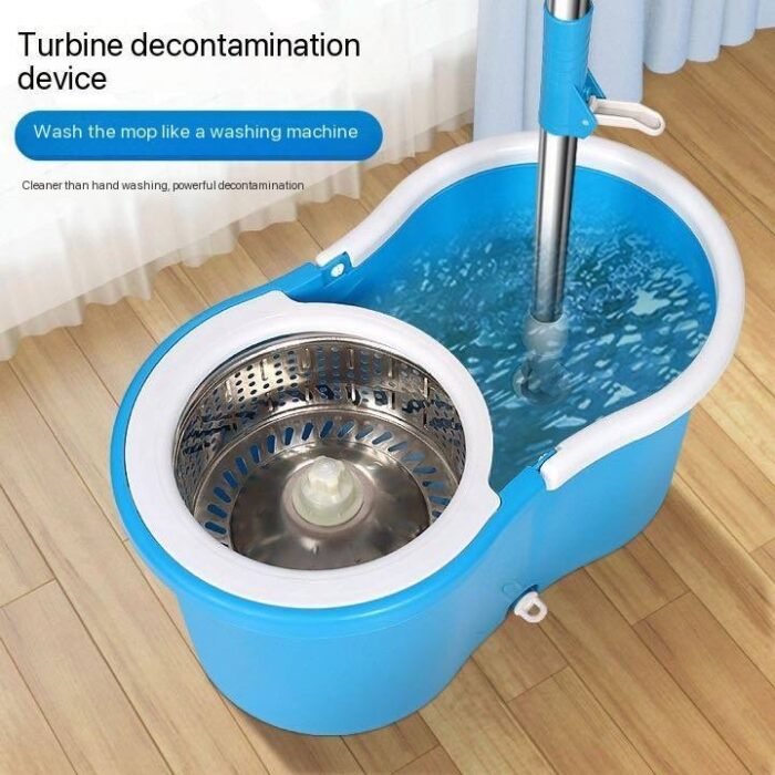 2IN1 MAGIC 360 DEGREE WASH AND DRY MOP BUCKET SET SX-3001(Comes in a color box)COMES WITH:
IRON INNER
2 FIBRE MOP HEAD - Image 9