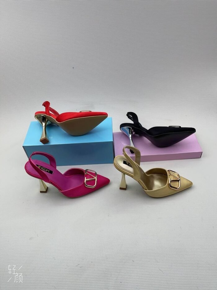 VALENTINO DESIGN CLASSY SLINGBACK HEELS SANDAL(On sales) - Image 2