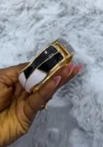 GOLD PLATED ENAMEL MARBLE BANGLES DESIGN 3 - Image 2