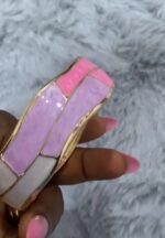 GOLD PLATED ENAMEL MARBLE BANGLES DESIGN 1