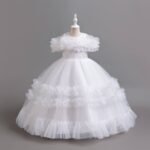 MIRABELL QUALITY RUFFLE BALL GOWN
WHITE••150CM ONLY✅ITS A FULL FLOWING TOE LENGTH GOWN