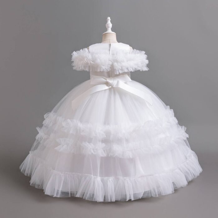 MIRABELL QUALITY RUFFLE BALL GOWN
WHITE••150CM ONLY✅ITS A FULL FLOWING TOE LENGTH GOWN - Image 2