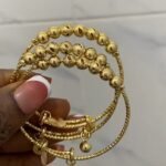 3 PIECE QUALITY NON TARNISH SUNBELLE FASHION CHILDREN ADJUSTABLE BANGLE