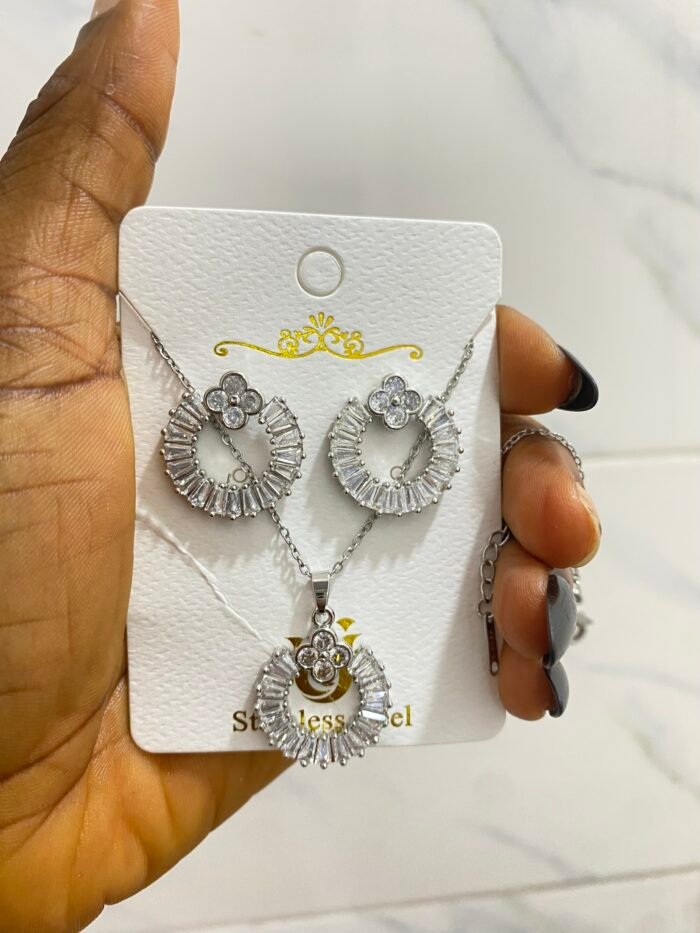 QUALITY HY FASHION CHAIN AND EARRING SET DESIGN 7 - Image 3