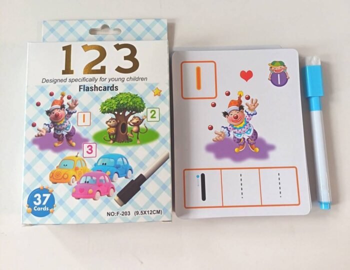 ALPHABET AND NUMBERS TRACING AND OBJECT IDENTIFICATION FLASH CARDS WITH ERASABLE PEN
ORDER - Image 3
