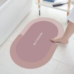 50*80CM OVAL SHAPE DIATOMITE/SILICON DESIGN QUICK DRY/WATER ABSORBENT FOOTMAT(Randomly picked) - Image 4