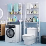 MULTIPURPOSE BATHROOM RACK WITH TOWEL HANGER