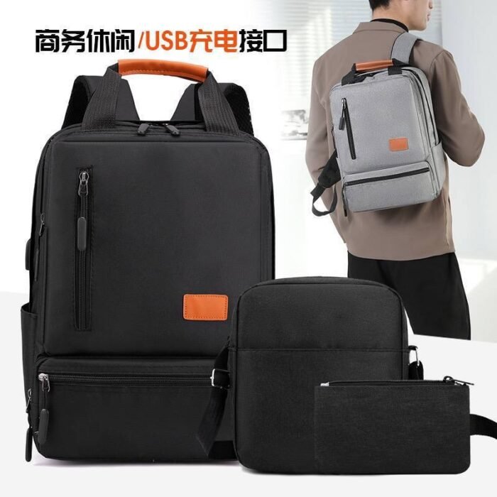 3IN1 JADEN QUALITY LAPTOP BAG DOUBLE PADDED AND ZIPPER FRONT DESIGN 04 - Image 2