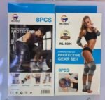 8PC PROTECTIVE BRACE SUPPORT SET(Knee,Ankle,Elbow and Wrist)