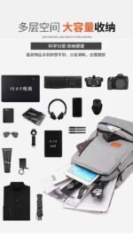 3IN1 JADEN QUALITY LAPTOP BAG DOUBLE PADDED AND ZIPPER FRONT DESIGN 04 - Image 6