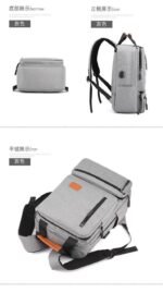 3IN1 JADEN QUALITY LAPTOP BAG DOUBLE PADDED AND ZIPPER FRONT DESIGN 04 - Image 7