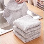 10PC GREY BAMBOO WATER ADSORBENT PIL RESISTANT KITCHEN DISH TOWEL 2026