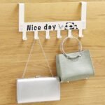 6 SLOT NICE DAY STRONG QUALITY OVER THE DOOR MULTIPURPOSE RACK/HANGER(WHITE/BLACK)