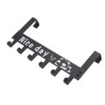 6 SLOT NICE DAY STRONG QUALITY OVER THE DOOR MULTIPURPOSE RACK/HANGER(WHITE/BLACK) - Image 4