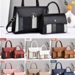 2IN1 VIOLET QUALITY CLASSY LEATHER BAG