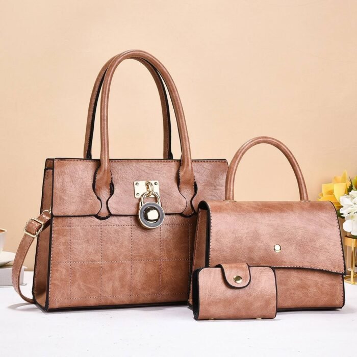 3IN1 HOPPY CLASSY QUALITY LEATHER BAG - Image 5
