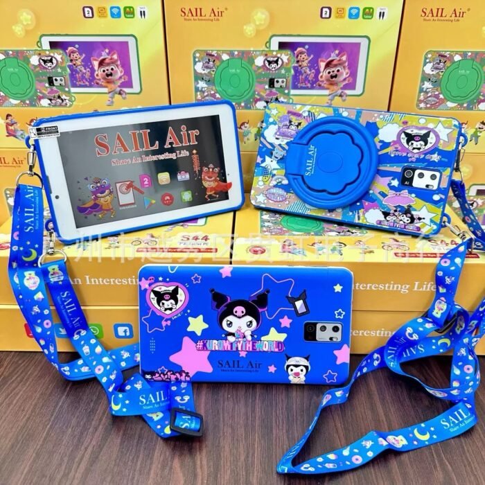 SAIL AIR 44 2SIM + WIFI
8GB+256GB ANDROID 15 5G
7INCH IPS UNBREAKABLE SCREEN TYPE C CABLE&CHARGER
WITH TOUCH PEN,SILICON CASE,3D GLASSES,SHOULDER STRAPS AND GIFT ITEMS TABLET - Image 4