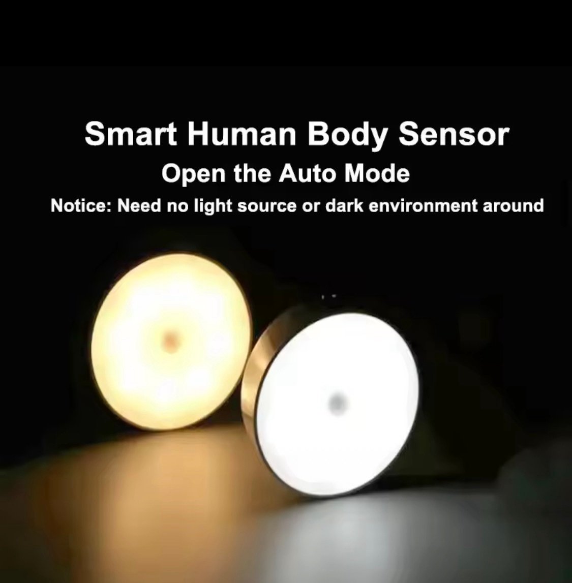 screenshot-8 1pc Motion-Sensor Night Light And Long Press to Adjust Brightness, Suitable forBedrooms, Hallways, Cabinets, And Corridors. - Image 1
