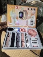 (ON SALES) D96 PLUS GIFT SET SMARTWATCH WITH 4 REPLACEABLE STRAP,RECHARGEABLE FAN AND EARPOD - Image 2