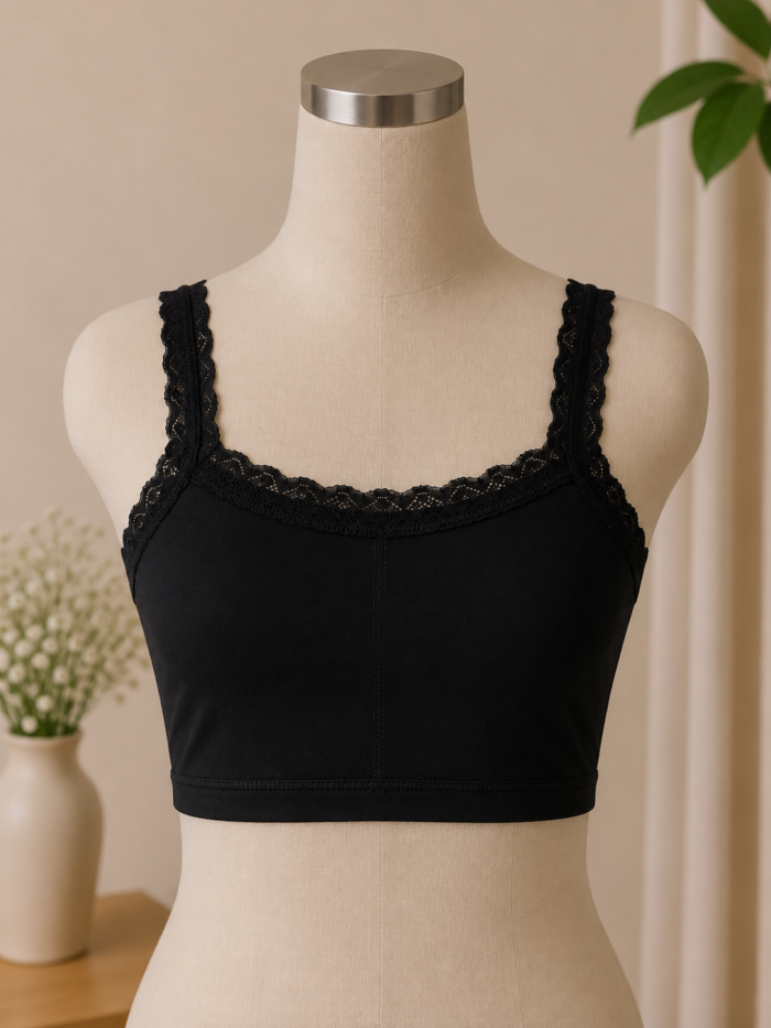 6PC MIXED DESIGN QUALITY KIDDIES BRALETTE SINGLET AGE 8-10•••Random design selection - Image 12