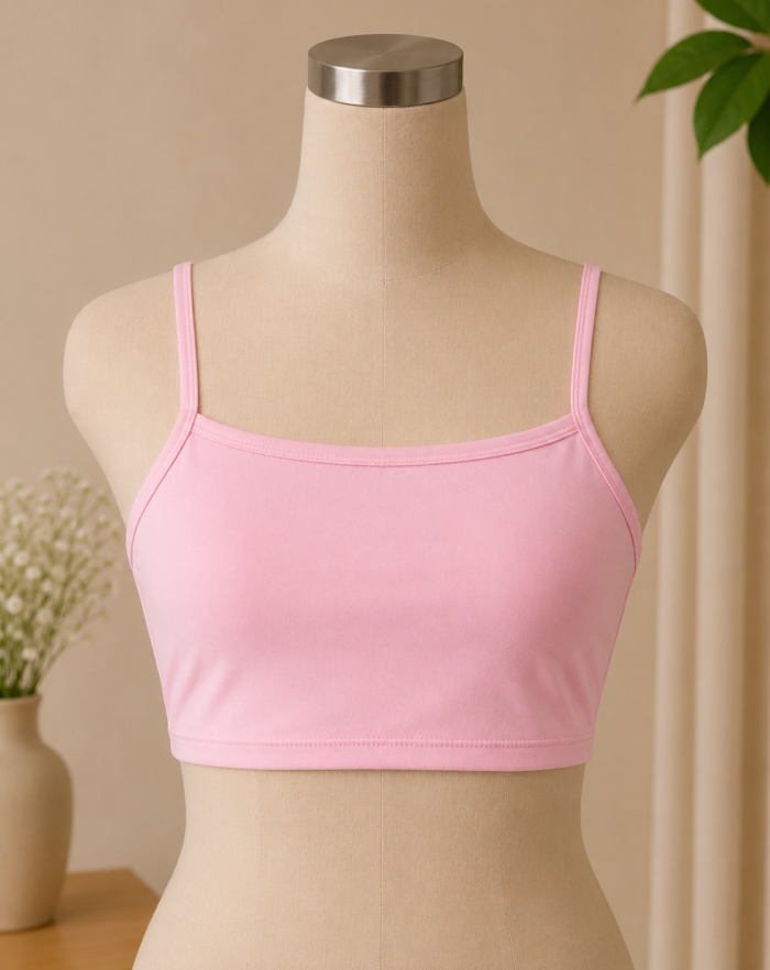 6PC MIXED DESIGN QUALITY KIDDIES BRALETTE SINGLET AGE 8-10•••Random design selection - Image 3