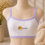 6PC COMBO DESIGN KIDDIES CUTE BRALETTE SINGLET AGE 6-8•••Random design selection