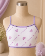 6PC MIXED DESIGN QUALITY KIDDIES BRALETTE SINGLET AGE 8-10•••Random design selection - Image 20