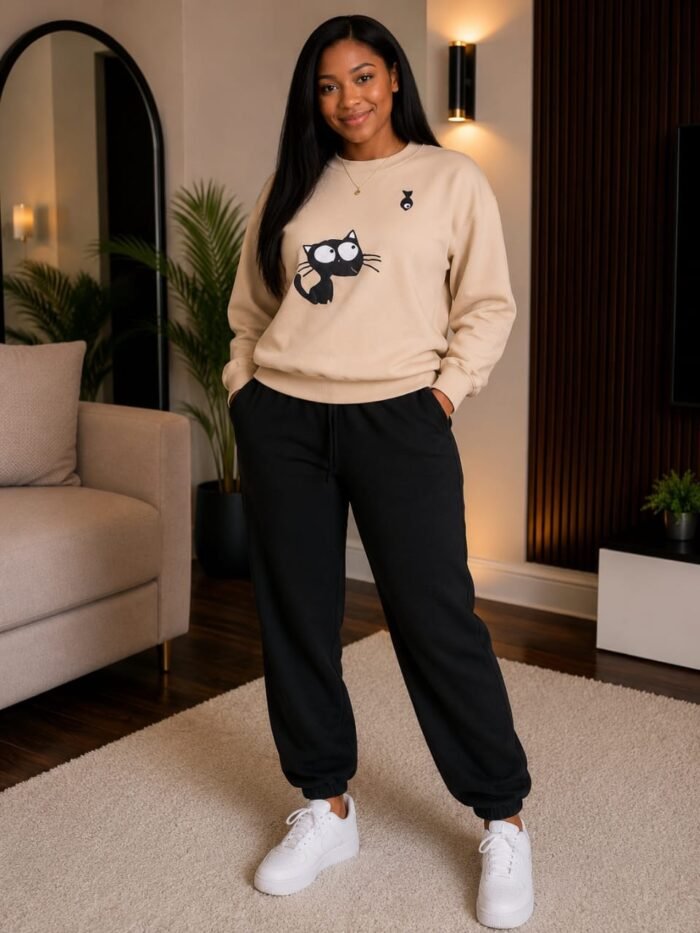QUALITY LUXE EASYFIT UNISEX SET (JOGGERS AND SWEATSHIRT) SIZE L - Image 7