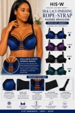 HIS.W QUALITY SILKY PADDED BRA/BRASSIERE DESIGN 01