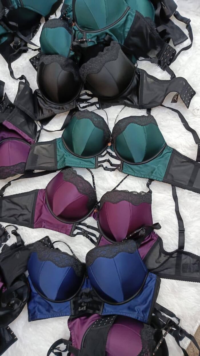 HIS.W QUALITY SILKY PADDED BRA/BRASSIERE DESIGN 01 - Image 2