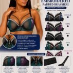 HIS.W QUALITY SILKY STONED PADDED BRA/BRASSIERE DESIGN 02