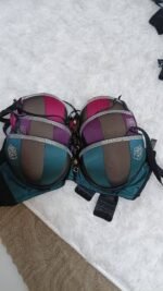HIS.W QUALITY SILKY STONED PADDED BRA/BRASSIERE DESIGN 02 - Image 2