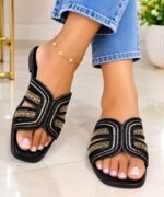 QUALITY FANCY WEAVE DESIGN SLIPPERS CODE 886-19 - Image 3