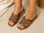 QUALITY FANCY WEAVE DESIGN SLIPPERS CODE 886-19 - Image 4