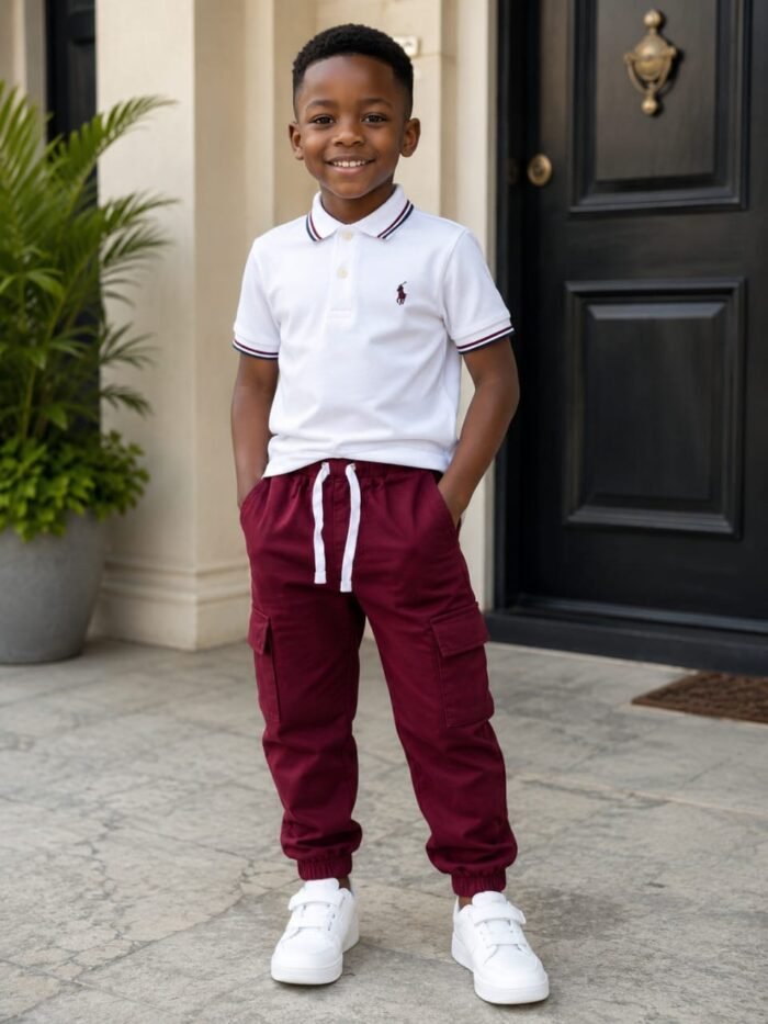CHILDREN COMBAT JOGGERS WITH ELASTIC(No top o) - Image 6