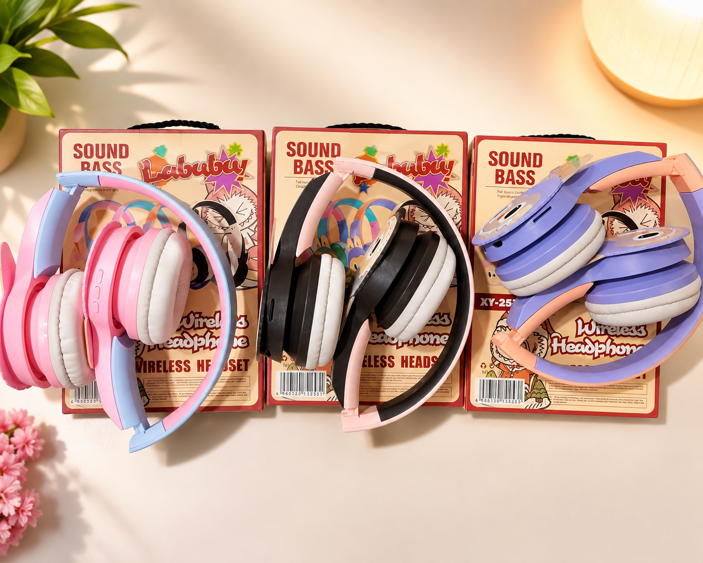 183b3583-4adf-45a7-b227-e3b3d0f7ac06 QUALITY KIDDIES LABUBU CHARACTER HEADPHONE - Image 1