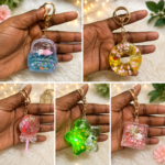 5PC MIX DESIGN AESTHETIC CUTE RESIN KEYCHAIN/KEYHOLDER