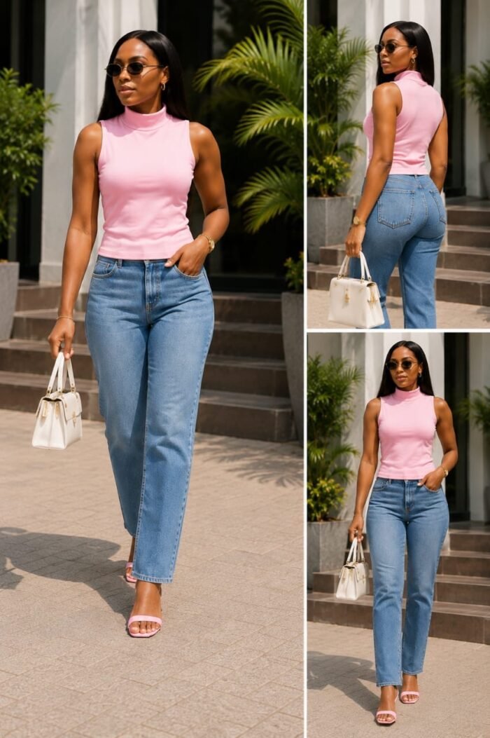 TIMELESS SLEEVELESS UTTERNECK TOP (SIZE L) - Image 6