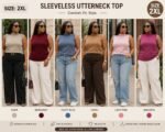 TIMELESS SLEEVELESS UTTERNECK TOP (SIZE 2XL)