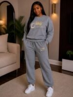 QUALITY LUXE EASYFIT UNISEX SET (JOGGERS AND SWEATSHIRT) SIZE L