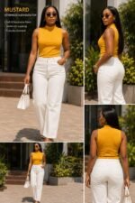 TIMELESS SLEEVELESS UTTERNECK TOP (SIZE S) - Image 5