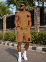 DESIGNER SLEEVELESS TOP AND SHORT SET - Image 5