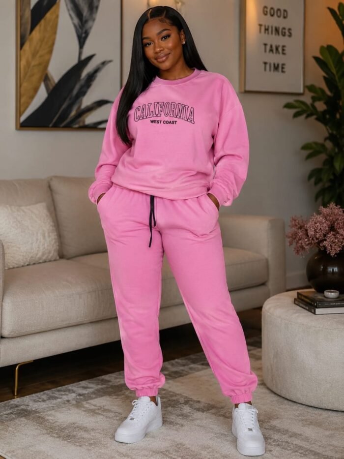 QUALITY LUXE EASYFIT UNISEX SET (JOGGERS AND SWEATSHIRT) SIZE L - Image 4
