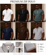 PREMIUM SIGNATURE ZIP POLO