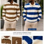 CLASSIC STRIPPED LONG SLEEVE POLO